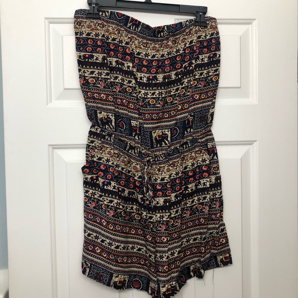 Papaya Tribal Romper - L